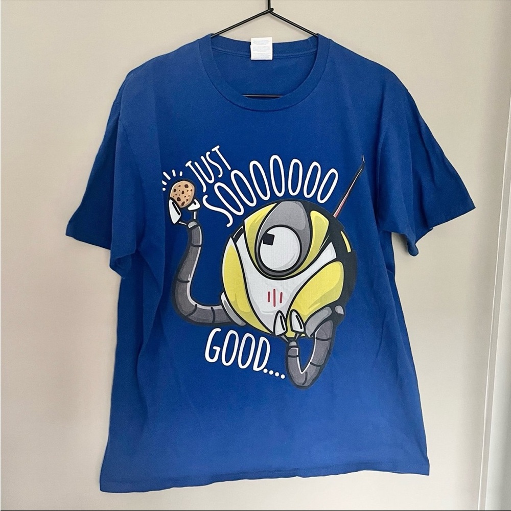 🎁3/$30 Final Space Just So Good Cookie Kevin T-Shirt Short Sleeve Royal Blue L